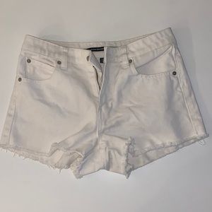 Volcom Brand. White denim shorts. Size 24.